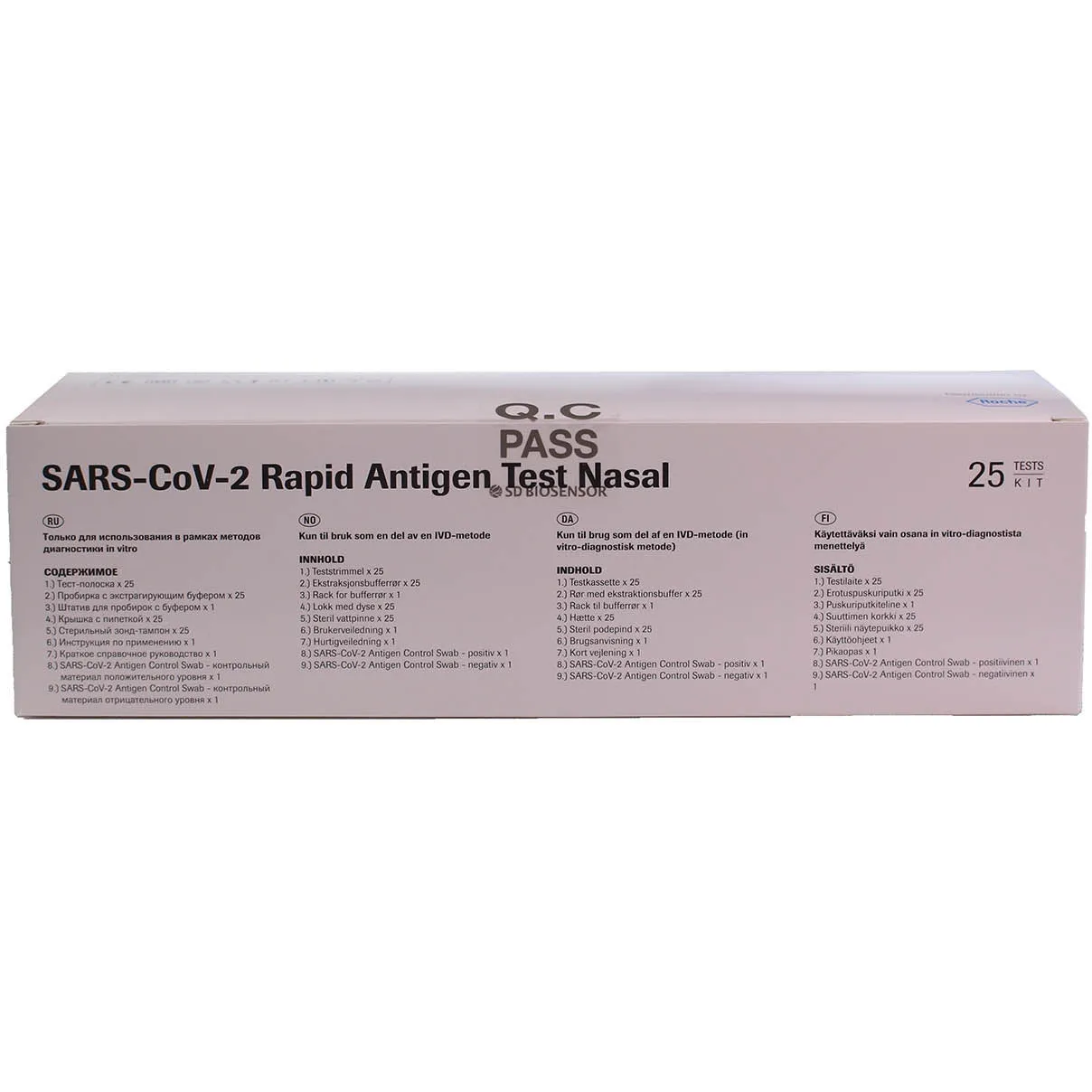 Roche COVID-19 Rapid Antigen Nasal Test Kit x 25 (MIN invasive!) - CLEARANCE
