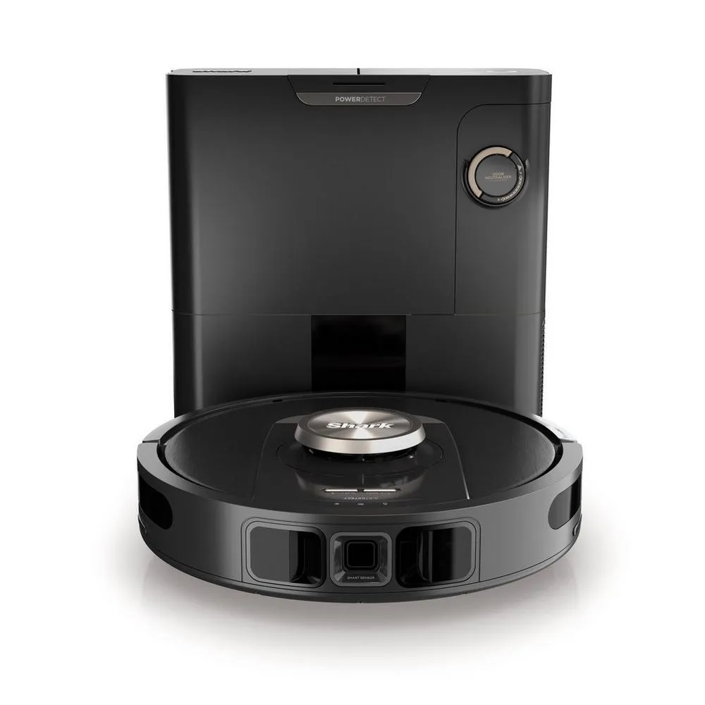 Shark RV2820VEUK PowerDetect Self-Empty Robot Vacuum with Up to 100 Min Minutes Run Time Black Clearance