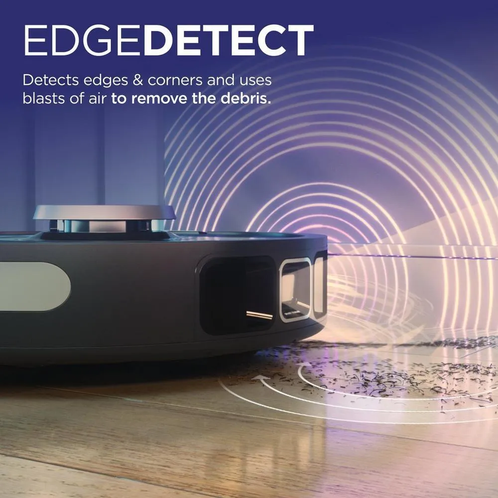 Shark RV2820VEUK PowerDetect Self-Empty Robot Vacuum with Up to 100 Min Minutes Run Time Black Clearance