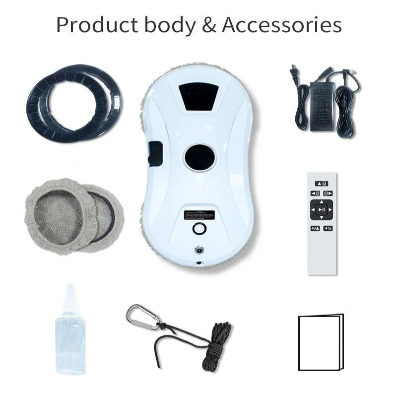 Smart Automatic Window Cleaning Robot With Water Spray