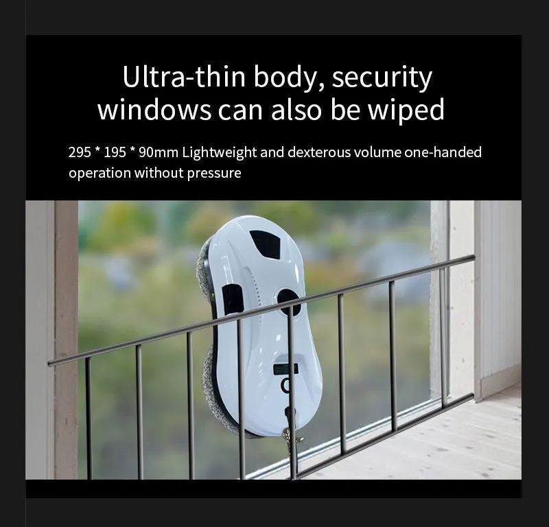 Smart Automatic Window Cleaning Robot With Water Spray
