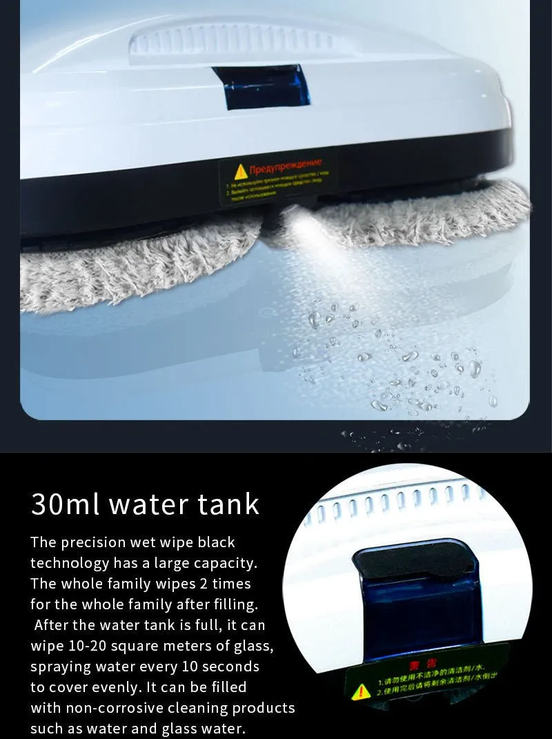 Smart Automatic Window Cleaning Robot With Water Spray