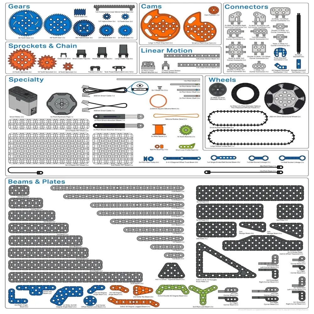 Smart Original VEX IQ Programming Robot Competition Set Second Generation 228-7980