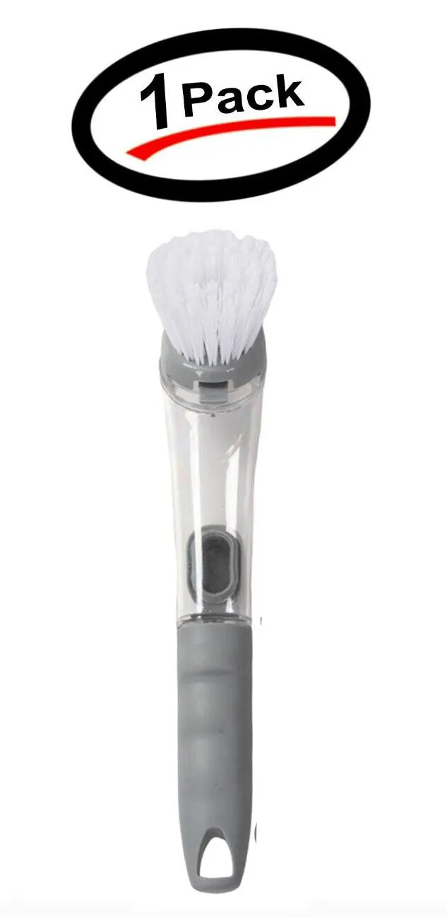 Soap Dispenser Dish Brush Scrubber Cleaner Wand Scrub Refill Washing (1 Pack)
