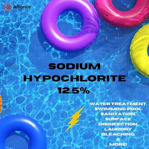 Sodium Hypochlorite Liquid Chlorine for Pools and Spa 12.5% 1 Gallon