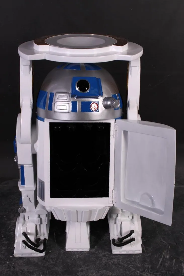 Space Robot Wine Holder Table Life Size Statue