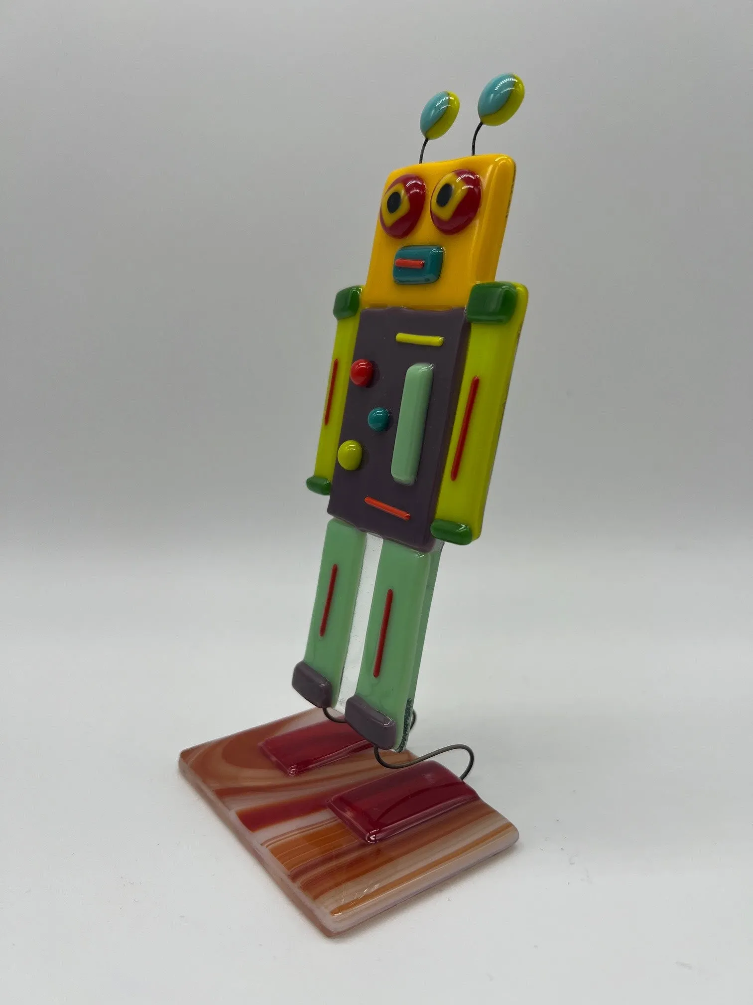 Standing Robot by Glasshouses - Stained Glass