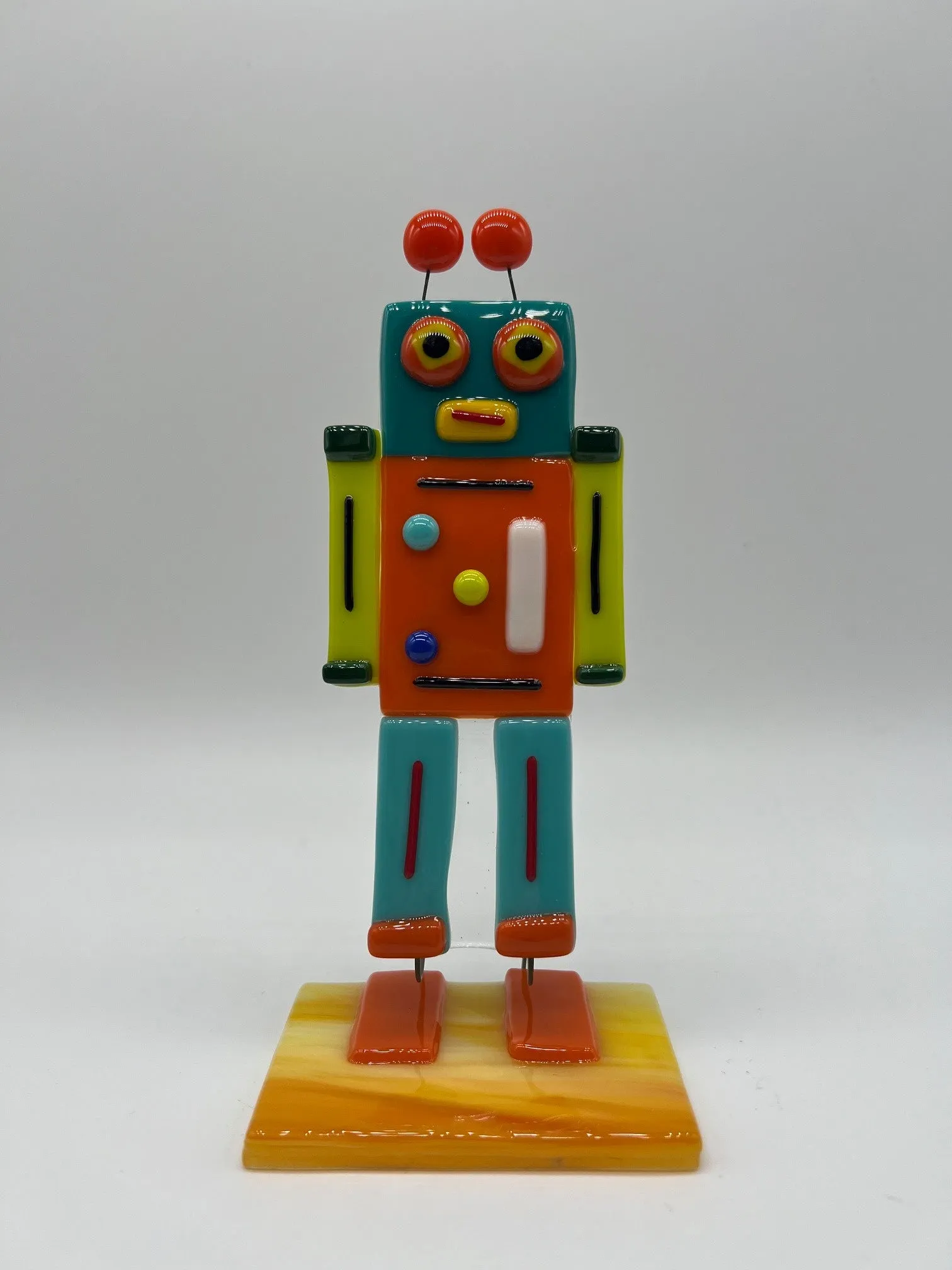 Standing Robot by Glasshouses - Stained Glass