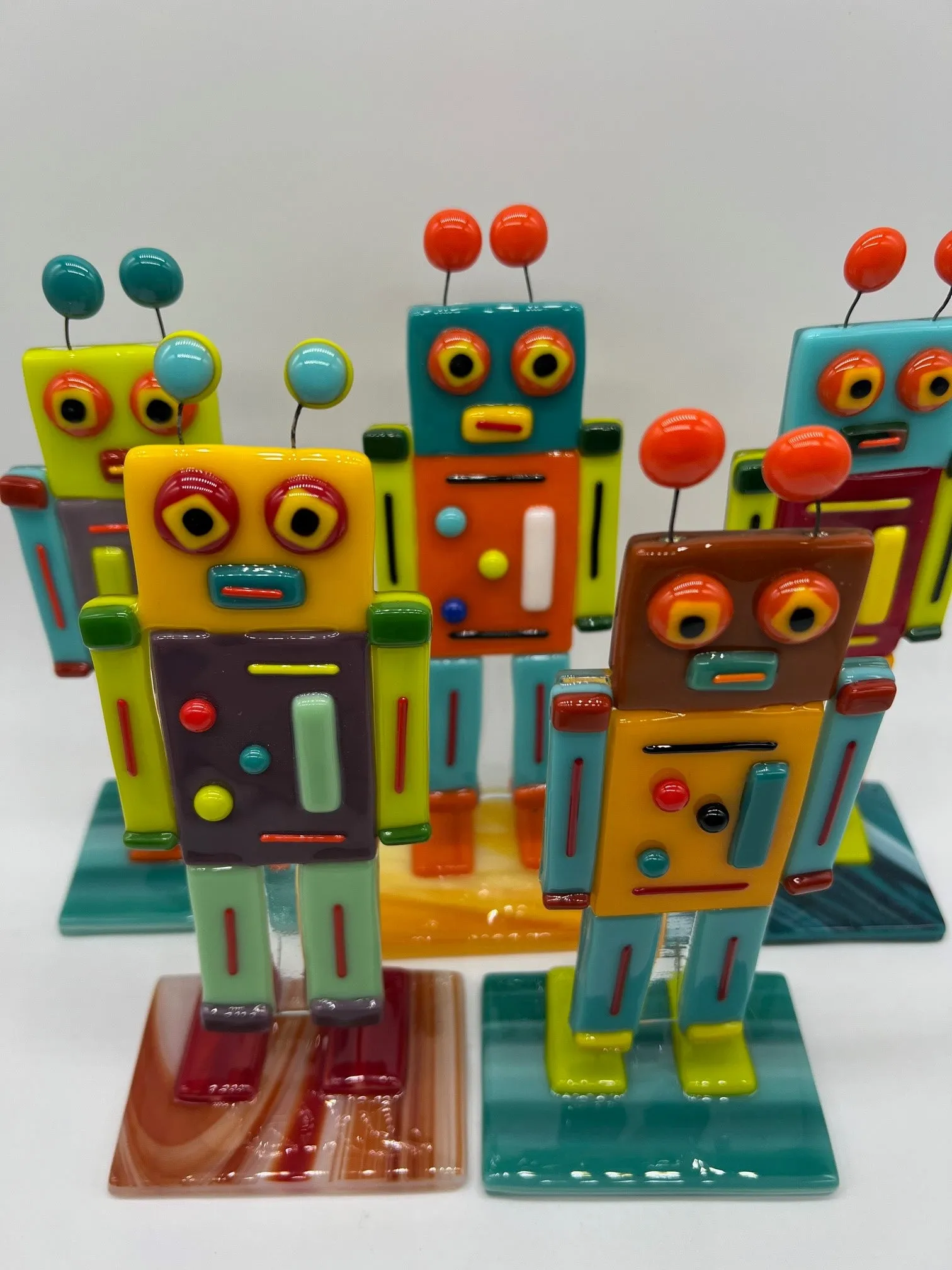 Standing Robot by Glasshouses - Stained Glass