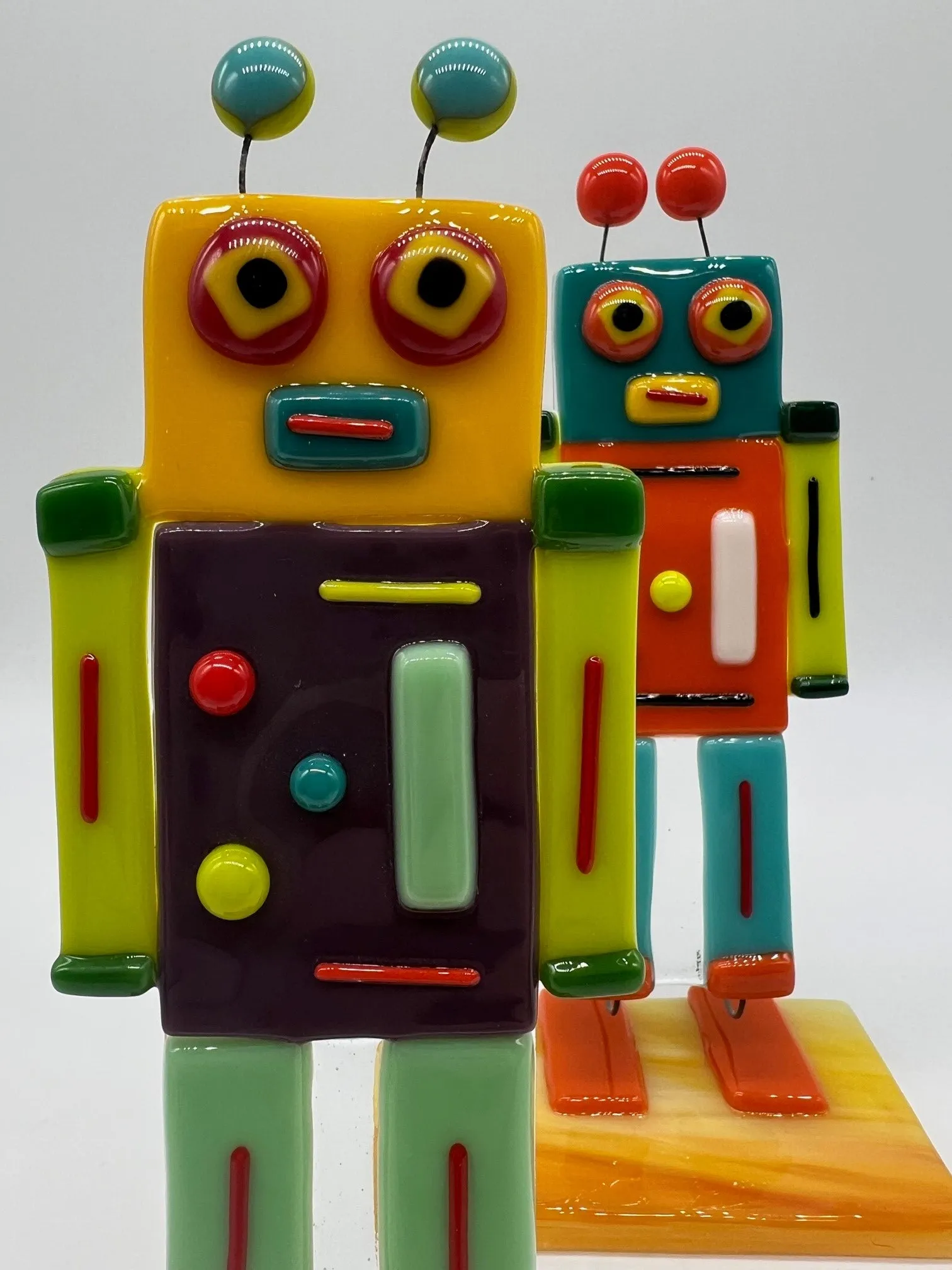 Standing Robot by Glasshouses - Stained Glass