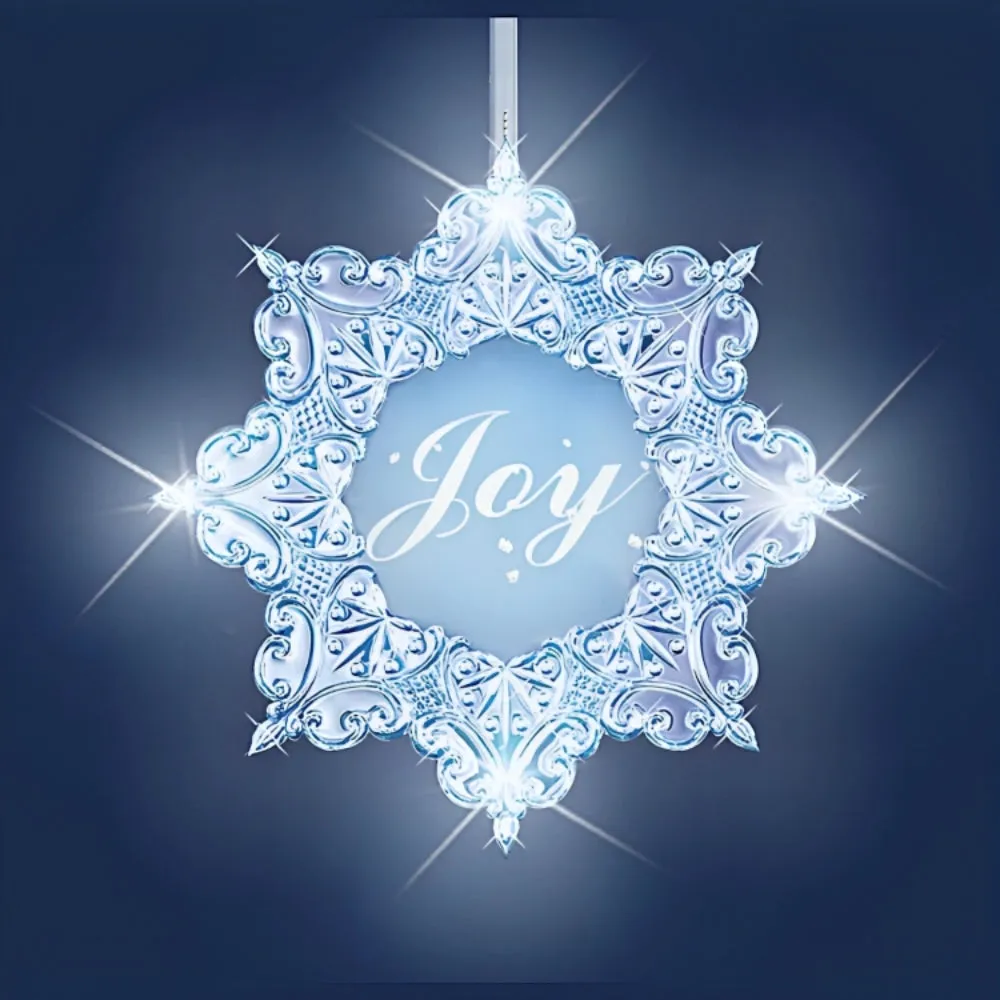 The Bradford Exchange Snow Delightful Ornaments Radiant Joys of the Season Illuminated Ornament Collection Set of 3 Collectible Ornaments with LED Lights Sparkling Glitter Christmas Decoration by Thomas Kinkade