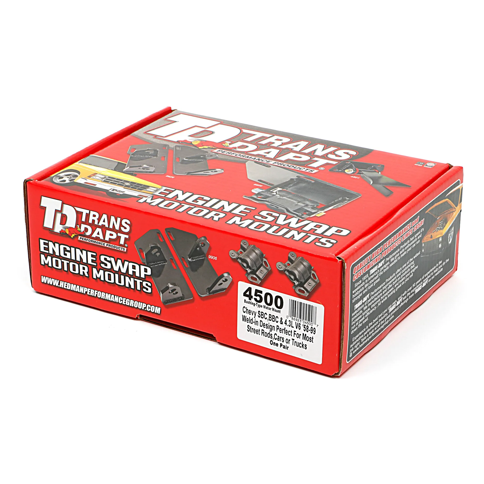 Trans-Dapt Universal Street Rod Motor Mount - Bushing Style