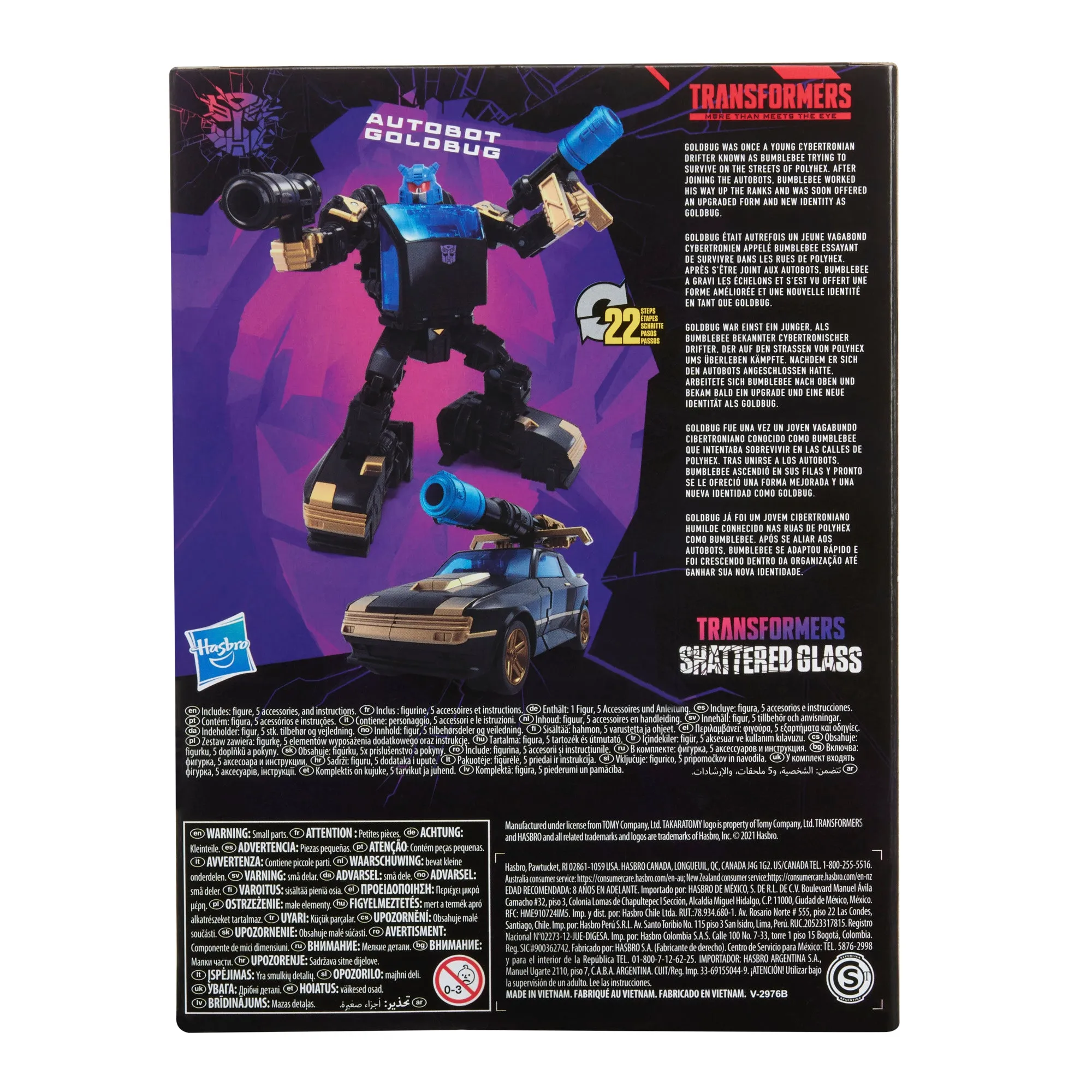 Transformers Generations Shattered Glass Collection Autobot Goldbug & IDW’s Shattered Glass— Goldbug (Exclusive Hasbro Pulse Variant Cover)