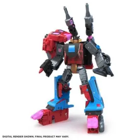 Transformers Generations Shattered Glass Collection Decepticon Slicer with Exo-Suit & IDW" s Shattered Glass- Slicer