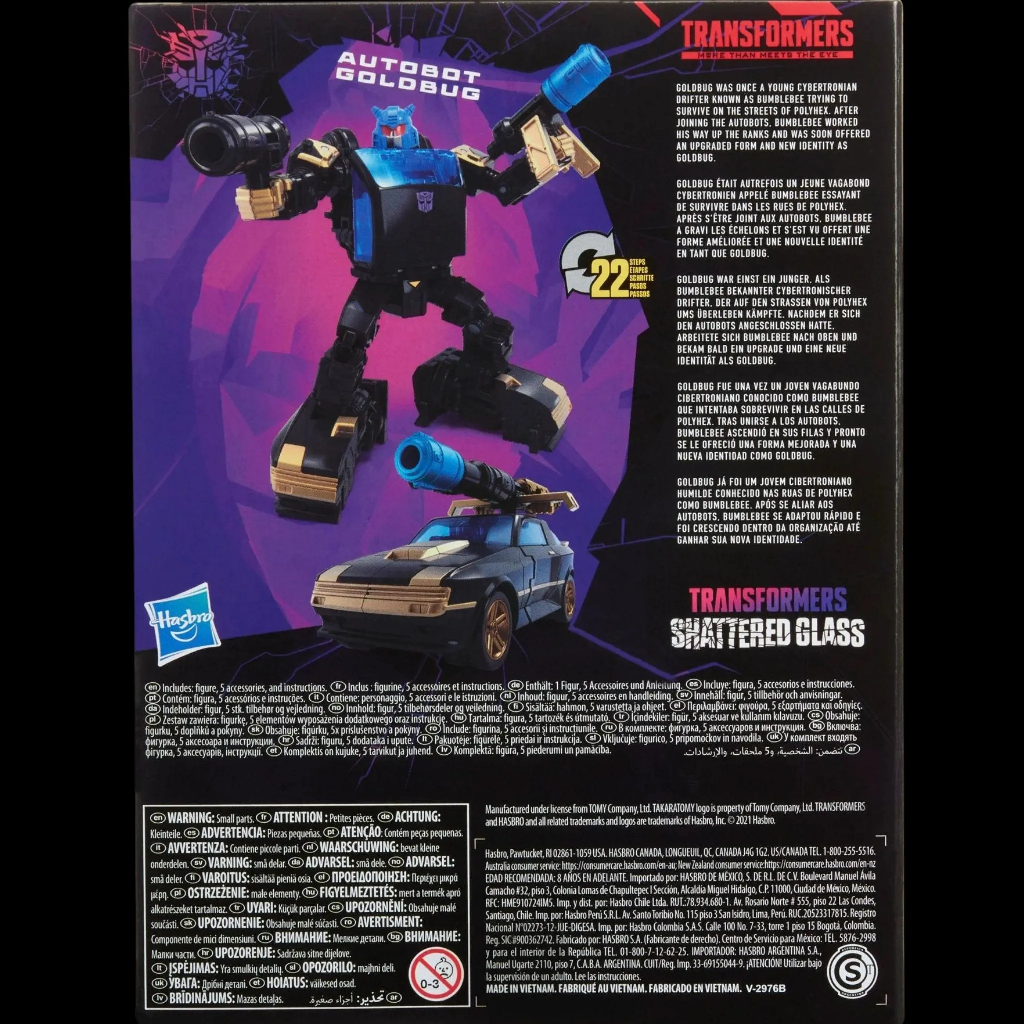 Transformers Generations Shattered Glass Collection Deluxe Class Autobot Goldbug 