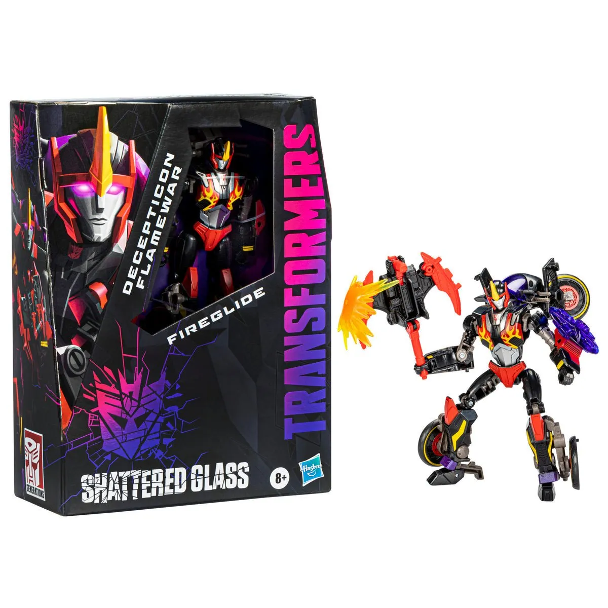 Transformers Generations Shattered Glass Collection Deluxe Class Flamewear