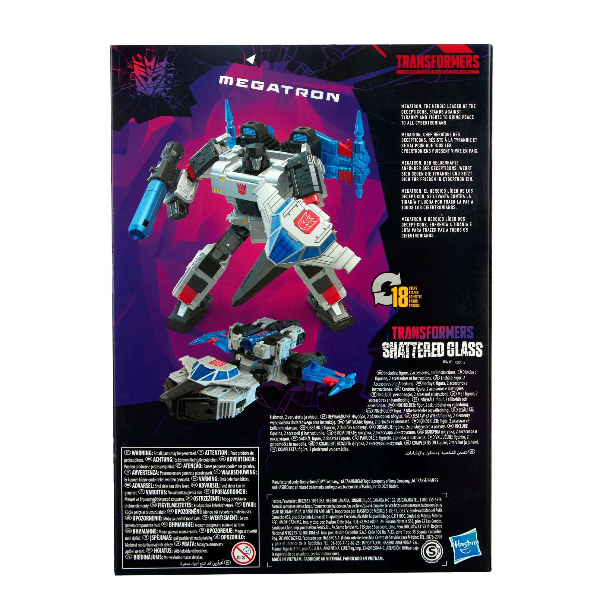Transformers Generations Shattered Glass Collection Megatron & IDW’s Shattered Glass—Megatron (Exclusive Hasbro Pulse Variant Cover)