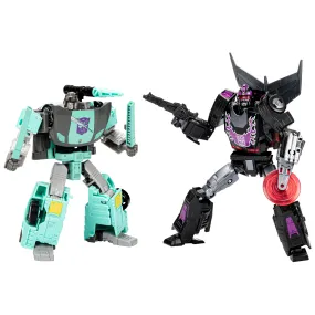 Transformers Generations Shattered Glass Collection Rodimus, Sideswipe, and Decepticon Whisper