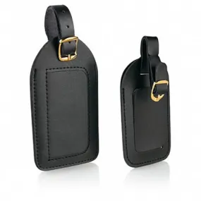 TRAVEL SMART - Black Deluxe Luggage Tag - 2 Pack