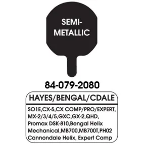 Uc Disc Pads Semi-Metalic Pair Hayes Mx2/3 Sole Gx2 Qhd Disc Brake Pads Ultracycle Brakepads