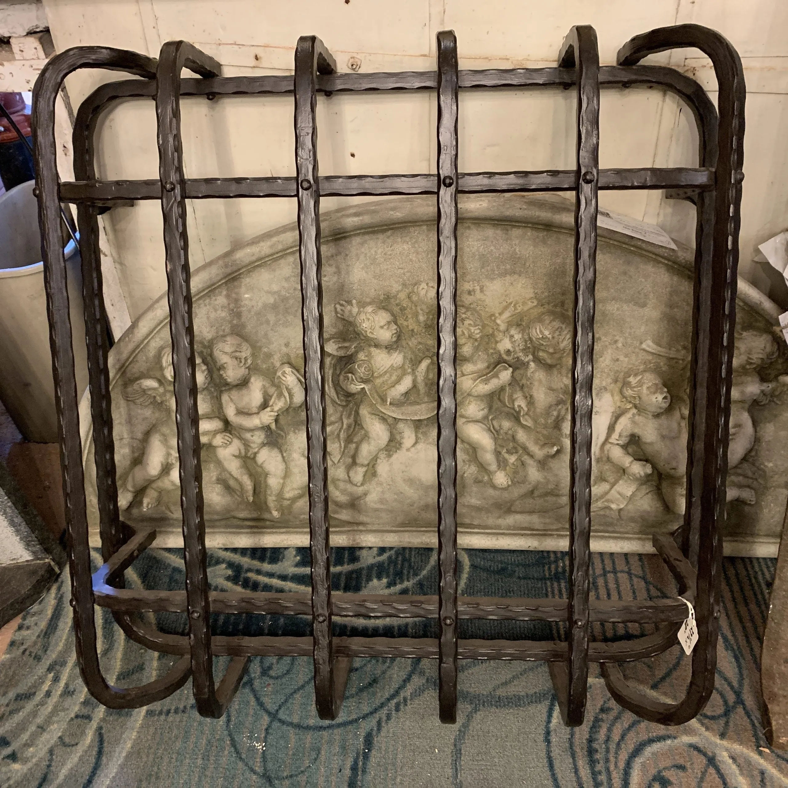 Vintage Iron Grate, Black, Architectural