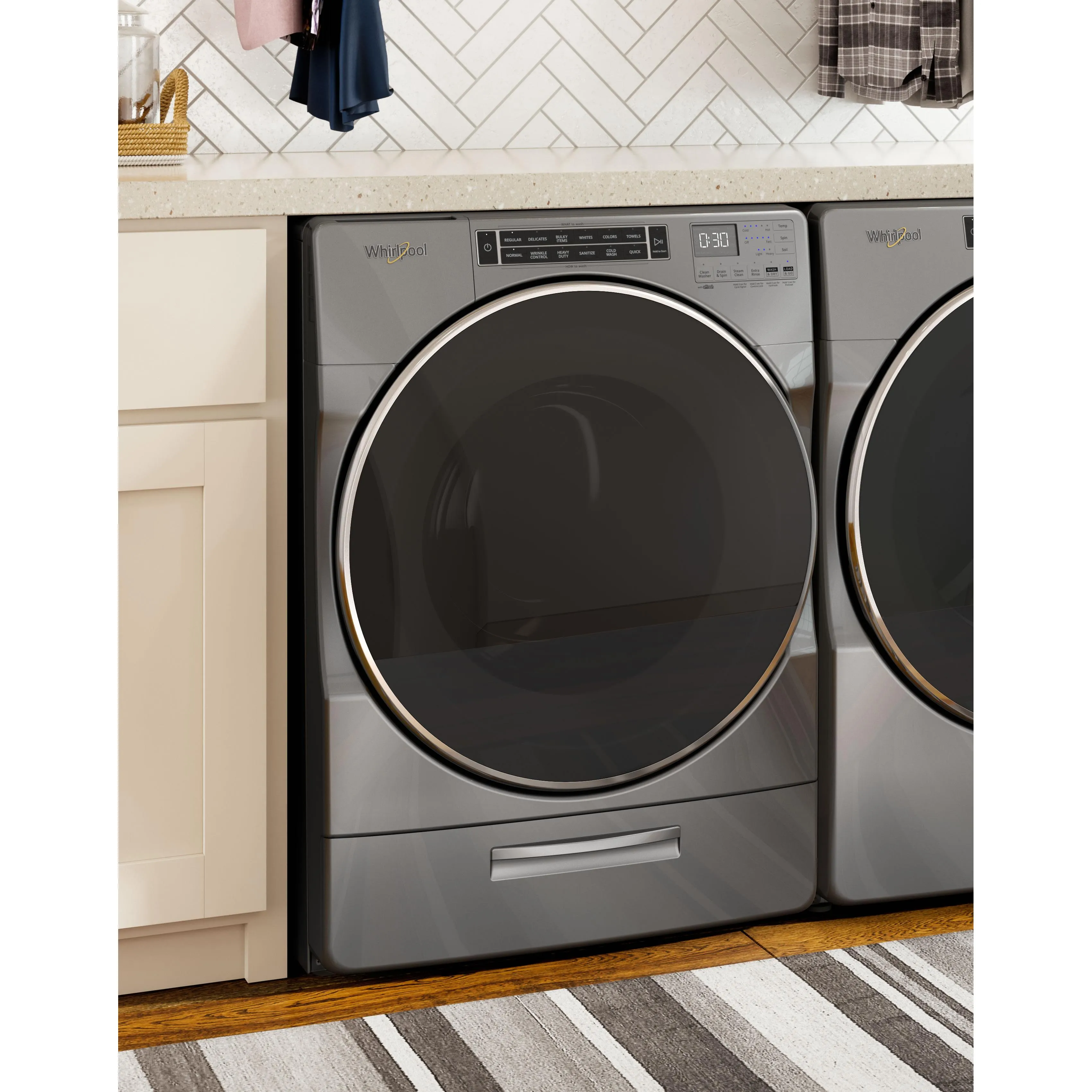 Whirlpool 5.8 cu.ft. Front Loading Washer with Load & Go™ XL Dispenser WFW8620HC