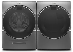 Whirlpool Chrome Shadow Front-Load Washer (5.8 cu. ft.) & Electric Dryer (7.4 cu. ft.) - WFW9620HC/YWED9620HC