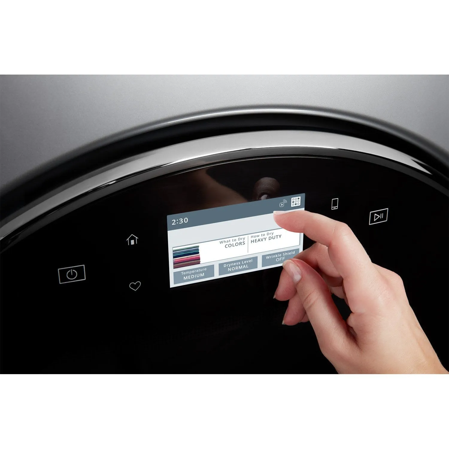 Whirlpool Chrome Shadow Front-Load Washer (5.8 cu. ft.) & Gas Dryer (7.4 cu. ft.) - WFW9620HC/WGD9620HC