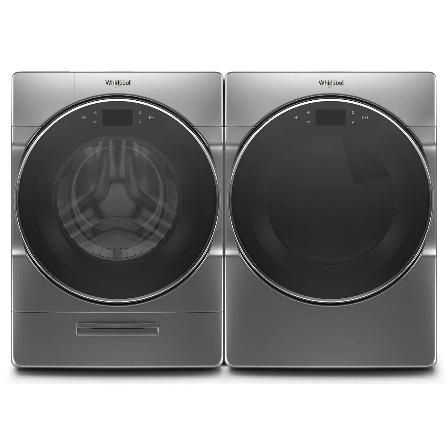 Whirlpool Chrome Shadow Front-Load Washer (5.8 cu. ft.) & Gas Dryer (7.4 cu. ft.) - WFW9620HC/WGD9620HC