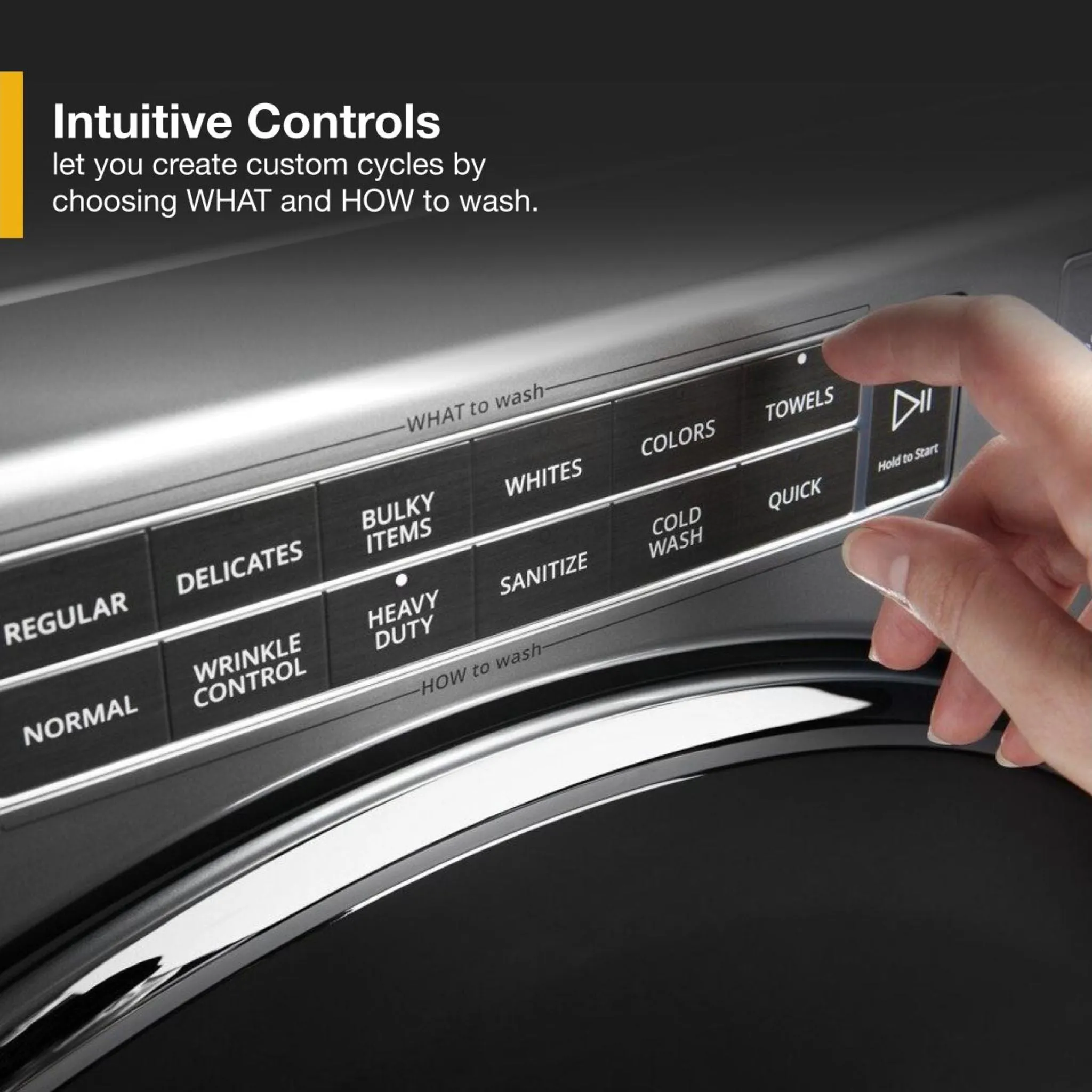 Whirlpool Front Load Washer (WFW8620HC) - Chrome Shadow
