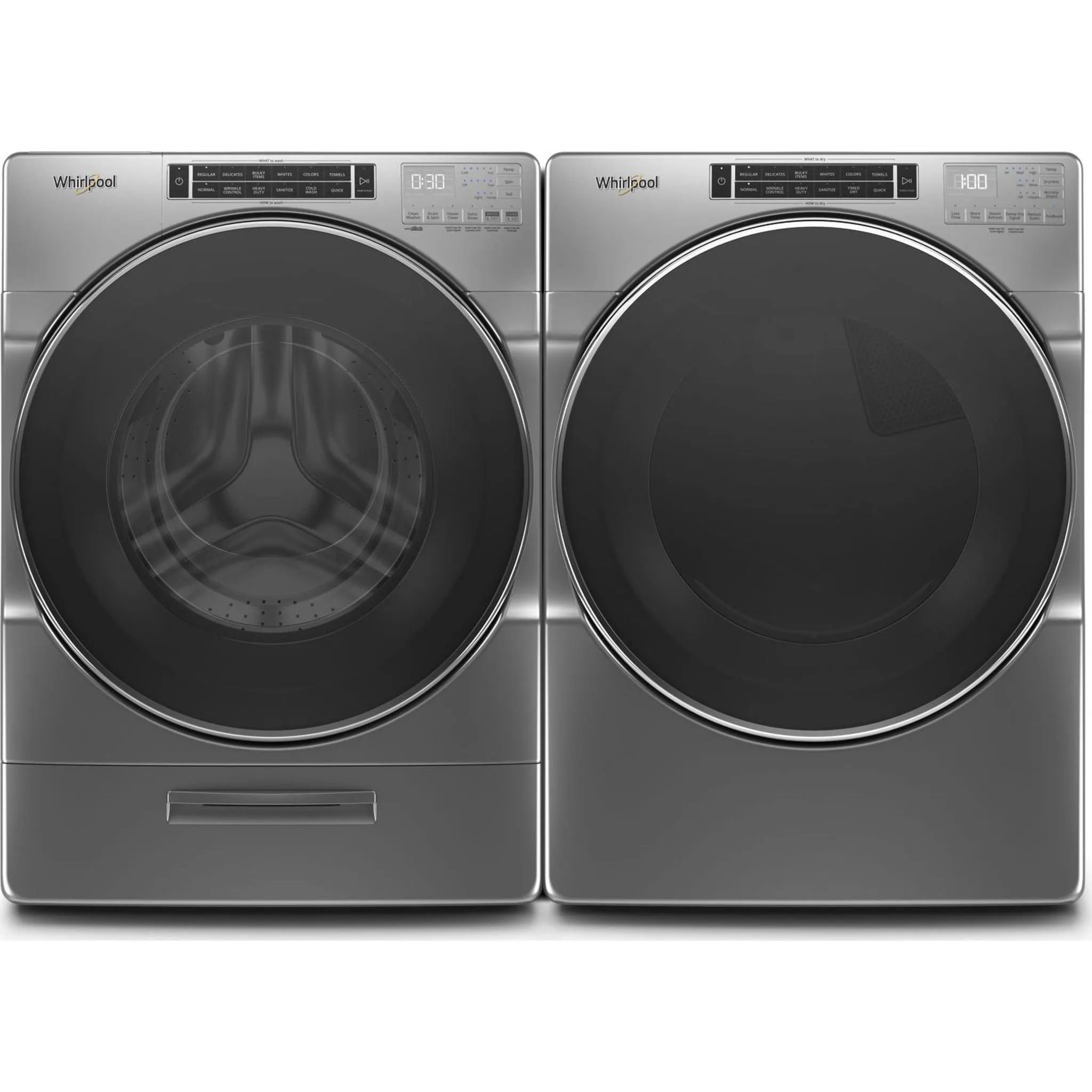 Whirlpool Front Load Washer (WFW8620HC) - Chrome Shadow