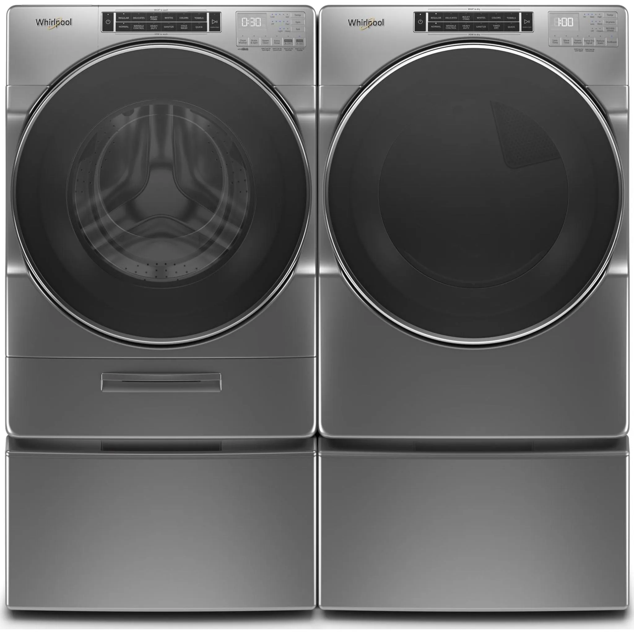 Whirlpool Front Load Washer (WFW8620HC) - Chrome Shadow
