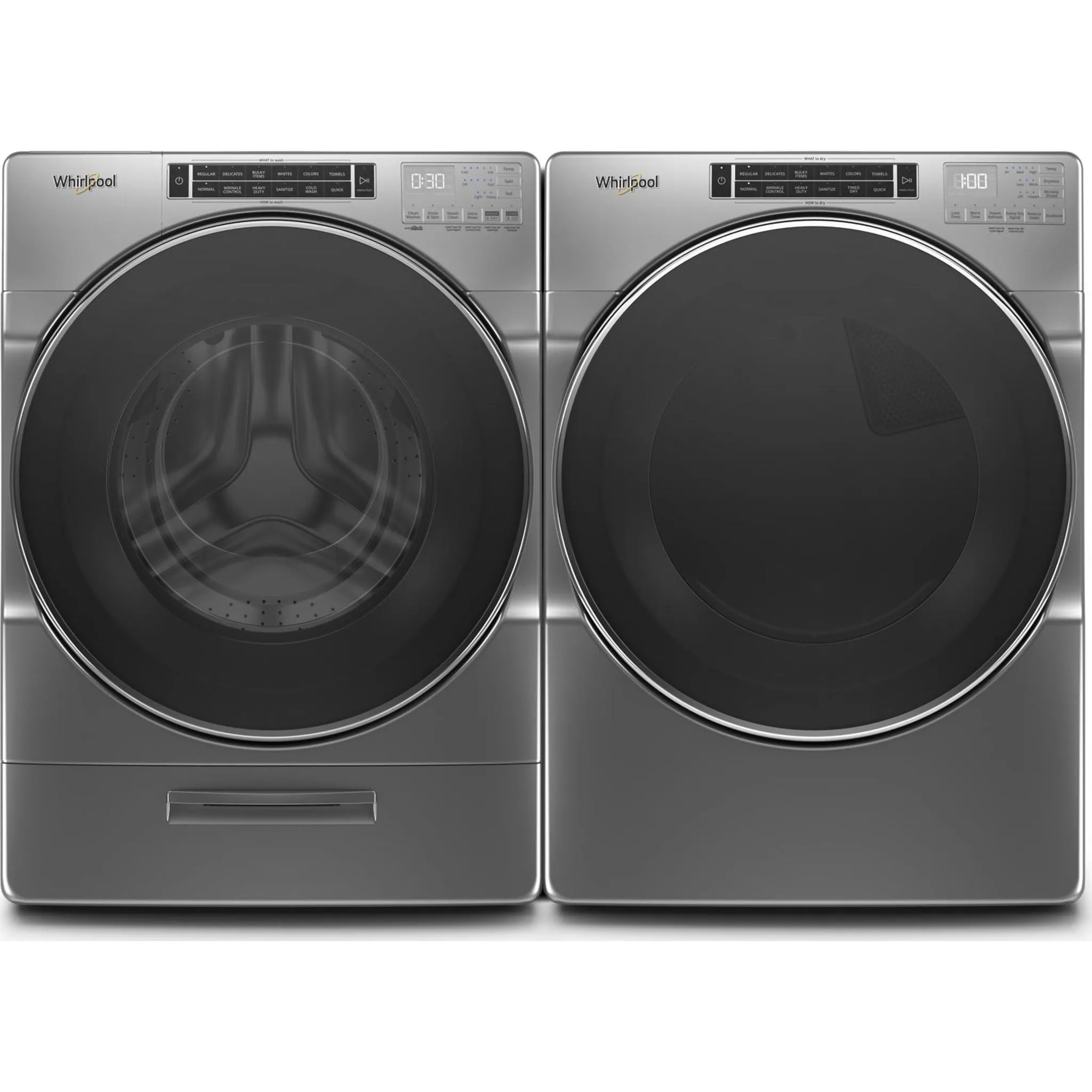 Whirlpool Front Load Washer (WFW8620HC) - Chrome Shadow