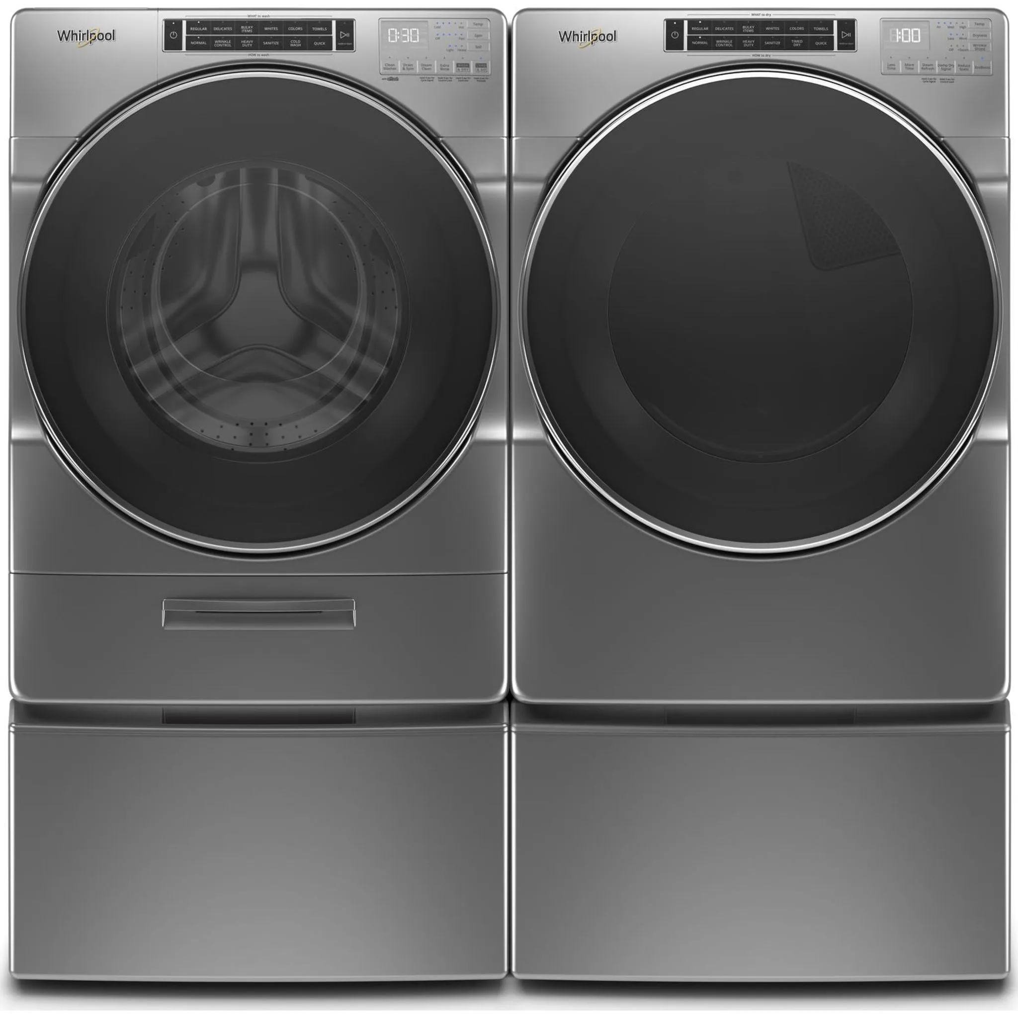 Whirlpool Front Load Washer (WFW8620HC) - Chrome Shadow