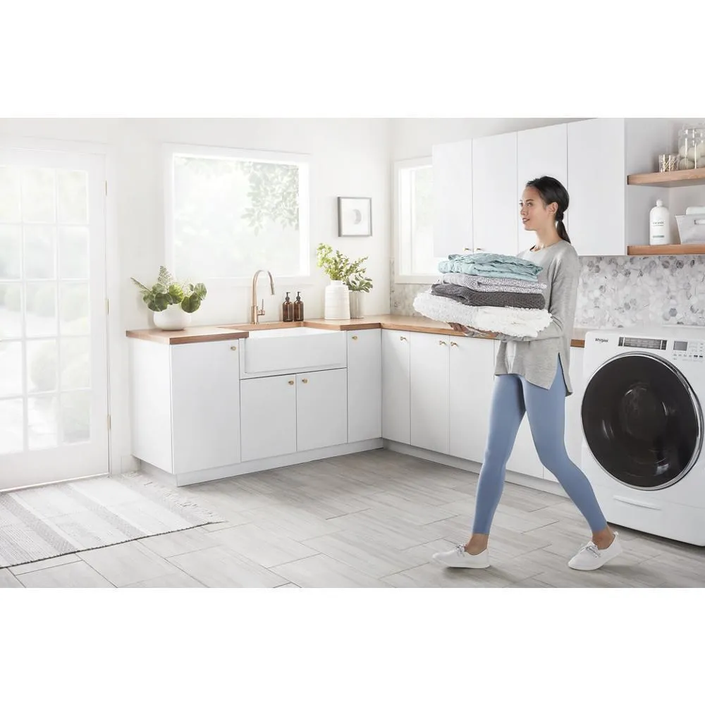 Whirlpool WFW8620HW 5.0 cu. ft. Front Load Washer with Load & Go™ XL Dispenser