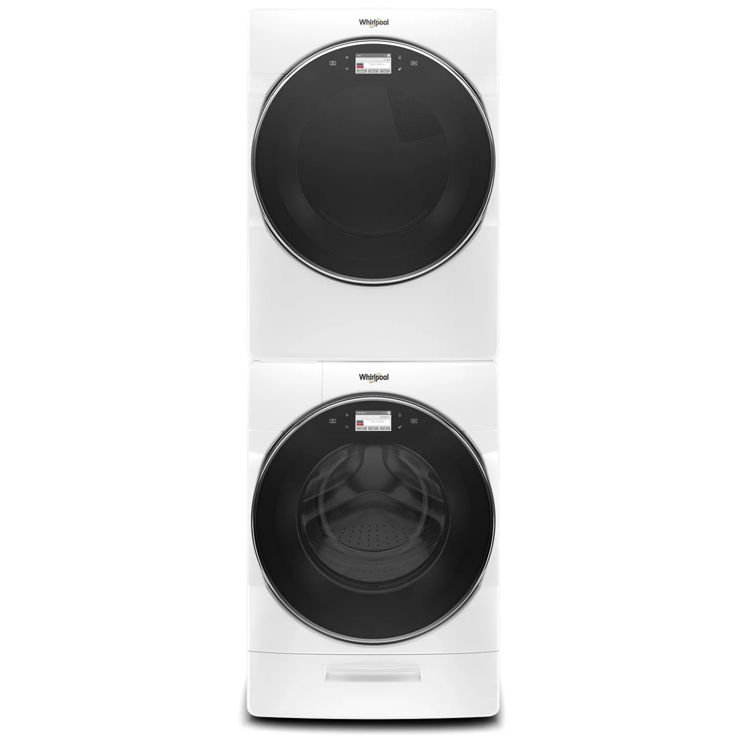 Whirlpool White Front-Load Washer (5.8 cu. ft.) & Gas Dryer (7.4 cu. ft.) - WFW9620HW/WGD9620HW