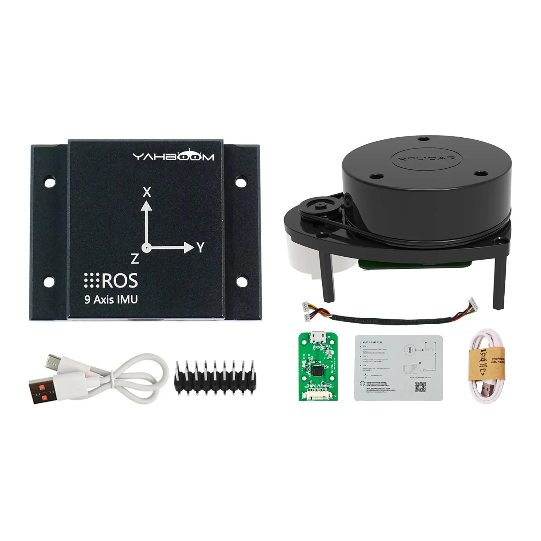 Yahboom IMU 9-Axis Inertial Navigation Module ARHS Sensor With Accelerometer Gyroscope Magnetometer Temperature for ROS Robots
