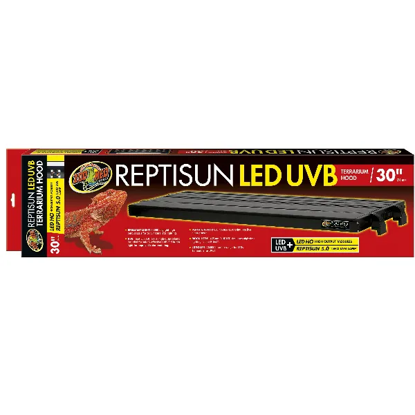 Zoo Med T5 ReptiSun LED UVB Terrarium Hood
